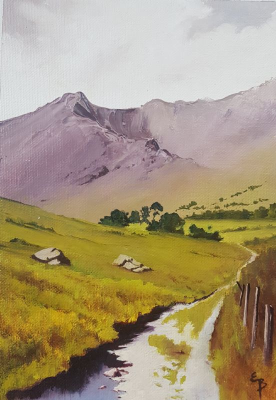 Oil painting Lake District 